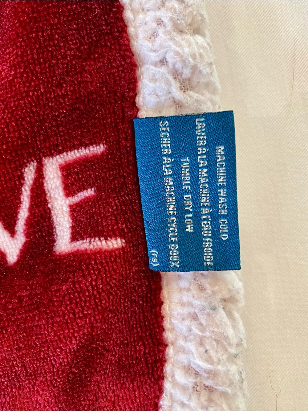 Red 'Perseverance' Get Well Plush Throw Blanket by - Picture 4 of 5